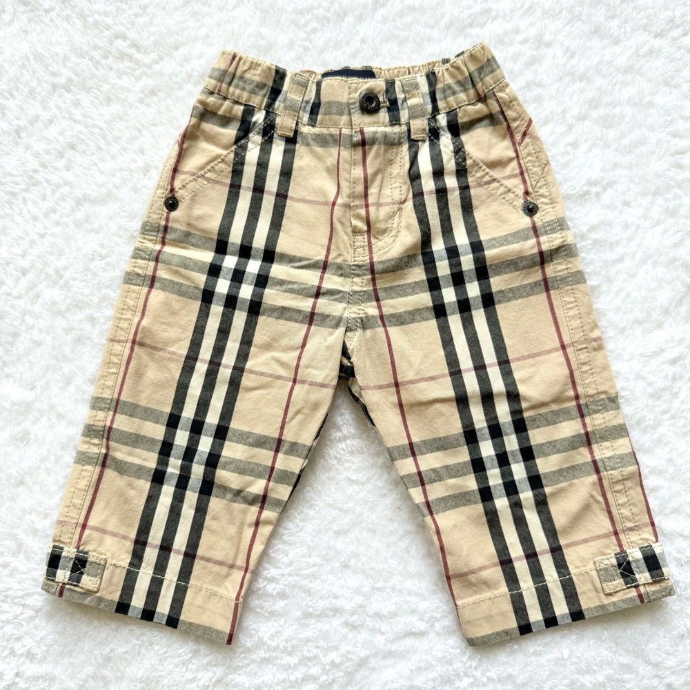 Burberry Baby Boy 6m Nova Check Pants cotton bottoms infant